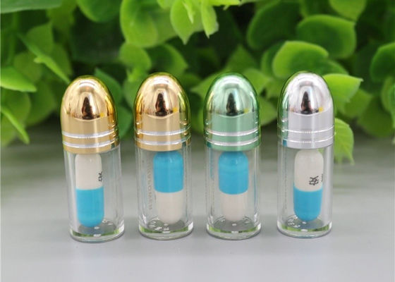 بطری های قرص پلاستیکی 2 گرم پلاستیکی طلایی خالی پوسته