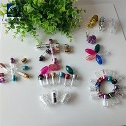 مینی قرص دارویی 15 میلیمتری بطری های قرص پلاستیکی شفاف 2 گرم