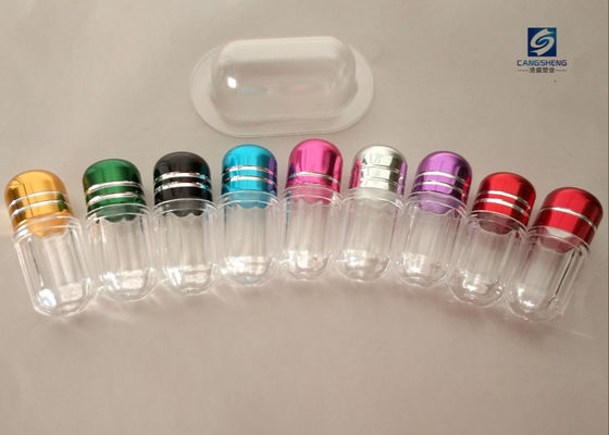 بطری های قرص پلاستیکی SGS 2g خالی کپسول کرگدن آبی هشت ضلعی