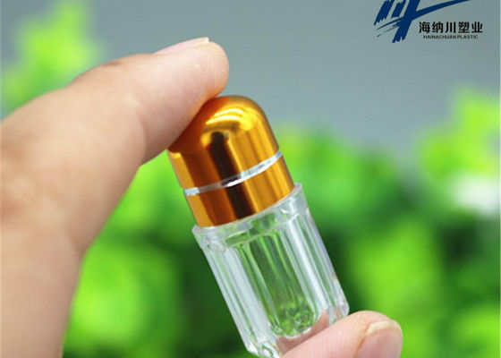 بطری های بسته بندی کپسول پلاستیکی طلا 2 گرم با درپوش تاج فلزی