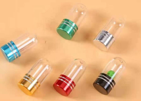 بطری های آلومینیومی شفاف قرص تاج درپوش برای کپسول تک