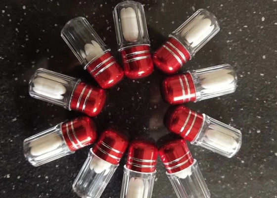 بطری پلاستیکی PS 14mm 2ml Single Pill Container با درپوش فلزی