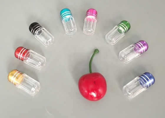 بطری کوچک پلاستیکی سبز 2 میلی لیتری با پوسته گلوله ای فلزی