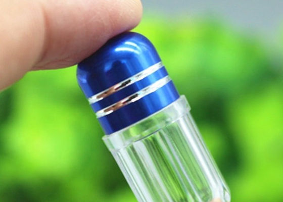 بطری کوچک پلاستیکی سبز 2 میلی لیتری با پوسته گلوله ای فلزی