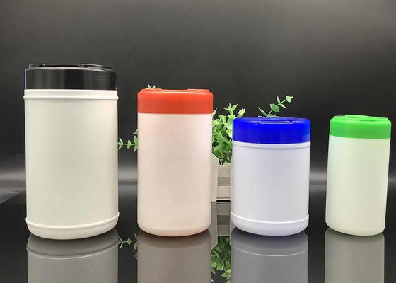 سطل های دستمال مرطوب HDPE بطری های بسته بندی دستمال مرطوب سیلندر ISO9001