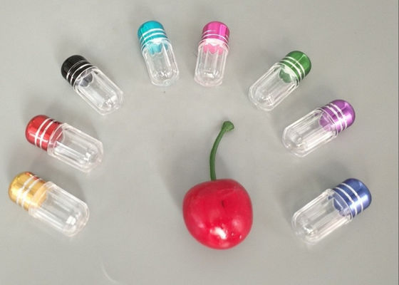 بطری پلاستیکی PS 14mm 2ml Single Pill Container با درپوش فلزی